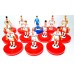 Subbuteo Andrew Table Soccer Olympiacos 2017-18 on classic Hasbro bases
